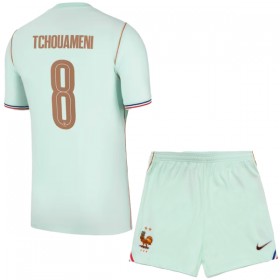 Camisola França Tchouameni 8 Criança 2º Equipamento Mundial 2026 Manga Curta