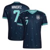 Camisola Alemanha Havertz 7 2º Equipamento Mundial 2026 Manga Curta
