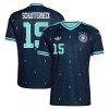 Camisola Alemanha N. Schlotterbeck 15 2º Equipamento Mundial 2026 Manga Curta