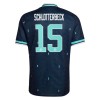 Camisola Alemanha N. Schlotterbeck 15 2º Equipamento Mundial 2026 Manga Curta