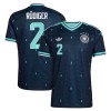 Camisola Alemanha Rudiger 2 2º Equipamento Mundial 2026 Manga Curta