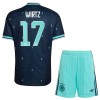 Camisola Alemanha Wirtz 17 Criança 2º Equipamento Mundial 2026 Manga Curta