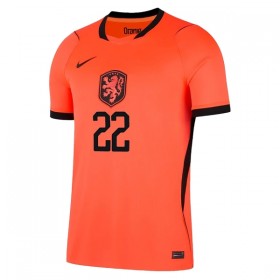 Camisola Holanda Dumfries 22 1º Equipamento Mundial 2026 Manga Curta