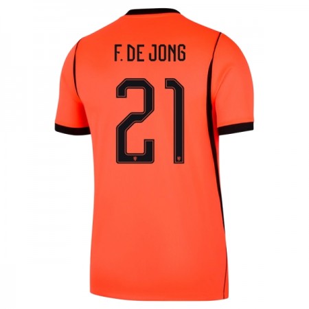 Camisola Holanda Frenkie de Jong 21 1º Equipamento Mundial 2026 Manga Curta