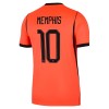 Camisola Holanda Memphis 10 1º Equipamento Mundial 2026 Manga Curta