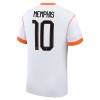 Camisola Holanda Memphis 10 2º Equipamento Mundial 2026 Manga Curta