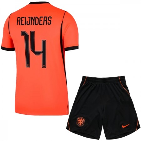 Camisola Holanda Reijnders 14 Criança 1º Equipamento Mundial 2026 Manga Curta