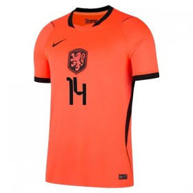 Camisola Holanda Reijnders 14 Criança 1º Equipamento Mundial 2026 Manga Curta