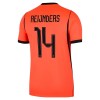 Camisola Holanda Reijnders 14 Criança 1º Equipamento Mundial 2026 Manga Curta