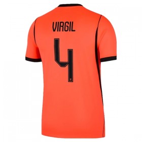 Camisola Holanda Virgil 4 1º Equipamento Mundial 2026 Manga Curta