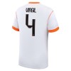 Camisola Holanda Virgil 4 2º Equipamento Mundial 2026 Manga Curta