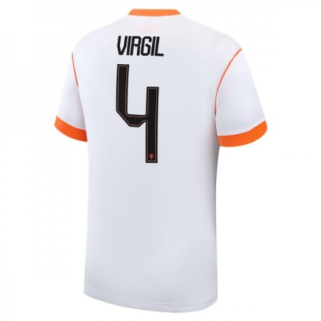 Camisola Holanda Virgil 4 2º Equipamento Mundial 2026 Manga Curta
