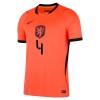 Camisola Holanda Virgil 4 Criança 1º Equipamento Mundial 2026 Manga Curta