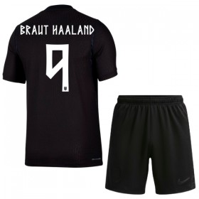 Camisola Noruega Haaland 9 Criança 2º Equipamento Mundial 2026 Manga Curta