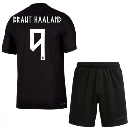 Camisola Noruega Haaland 9 Criança 2º Equipamento Mundial 2026 Manga Curta