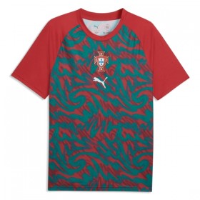 Camisola Portugal Pre-Match Mundial 2026 Vermelha Manga Curta