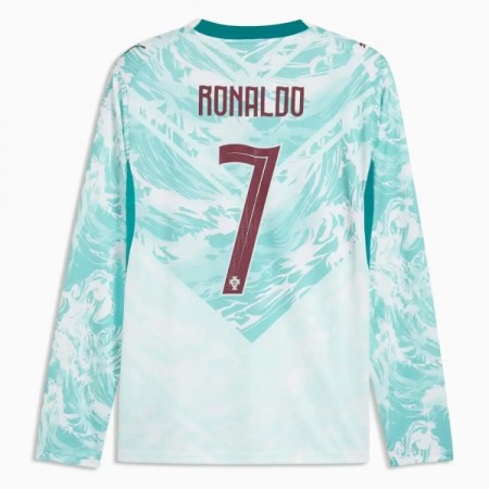 Camisola Portugal Ronaldo 7 2º Equipamento Mundial 2026 Manga Comprida