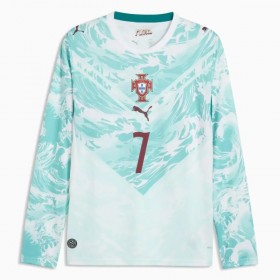 Camisola Portugal Ronaldo 7 2º Equipamento Mundial 2026 Manga Comprida