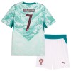 Camisola Portugal Ronaldo 7 Criança 2º Equipamento Mundial 2026 Manga Curta