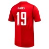 Camisola Canadá Davies 19 1º Equipamento Mundial 2026 Manga Curta