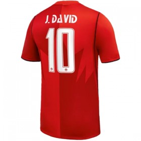 Camisola Canadá J. David 10 1º Equipamento Mundial 2026 Manga Curta