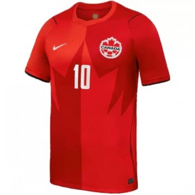 Camisola Canadá J. David 10 1º Equipamento Mundial 2026 Manga Curta
