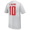 Camisola Canadá J. David 10 3º Equipamento Mundial 2026 Manga Curta