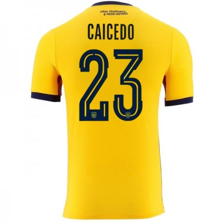 Camisola Ecuador Caicedo 23 1º Equipamento Mundial 2026 Manga Curta