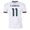 Camisola México S.Gimenez 11 2º Equipamento Mundial 2026 Manga Curta