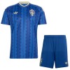 Camisola Suécia Criança 2º Equipamento Mundial 2026 Manga Curta