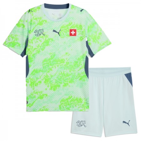 Camisola Suíça Criança 2º Equipamento Mundial 2026 Manga Curta