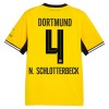 Camisola Borussia Dortmund N. Schlotterbeck 4 1º Equipamento 2026-27 Manga Curta
