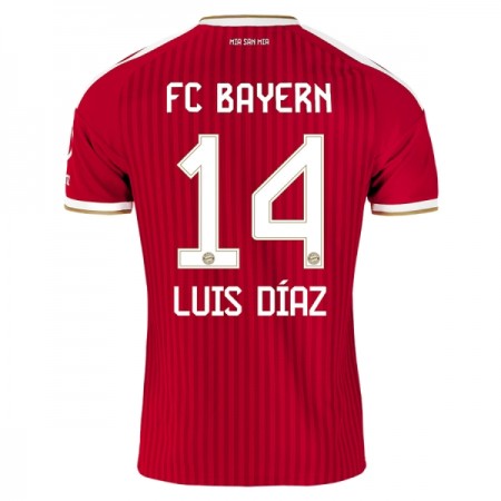 Camisola FC Bayern München Luis Diaz 14 1º Equipamento 2026-27 Manga Curta