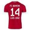 Camisola FC Bayern München Luis Diaz 14 Criança 1º Equipamento 2026-27 Manga Curta