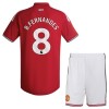 Camisola Manchester United B. Fernandes 8 Criança 1º Equipamento 2026-27 Manga Curta