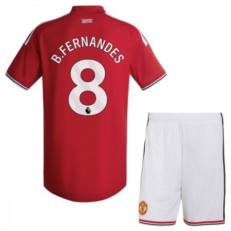 Camisola Manchester United B. Fernandes 8 Criança 1º Equipamento 2026-27 Manga Curta