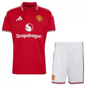Camisola Manchester United Criança 1º Equipamento 2026-27 Manga Curta