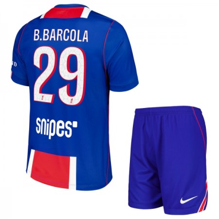 Camisola Paris Saint-Germain Bradley Barcola 29 Criança 1º Equipamento 2026-27 Manga Curta