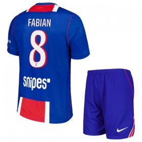 Camisola Paris Saint-Germain Fabian 8 Criança 1º Equipamento 2026-27 Manga Curta
