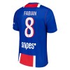 Camisola Paris Saint-Germain Fabian 8 Criança 1º Equipamento 2026-27 Manga Curta