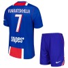 Camisola Paris Saint-Germain Kvaratskhelia 7 Criança 1º Equipamento 2026-27 Manga Curta