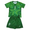 Camisola Brasil Guarda Redes Criança 1º Equipamento Mundial 2026 Verde Manga Curta