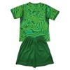 Camisola Brasil Guarda Redes Criança 1º Equipamento Mundial 2026 Verde Manga Curta