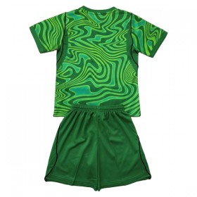Camisola Brasil Guarda Redes Criança 1º Equipamento Mundial 2026 Verde Manga Curta