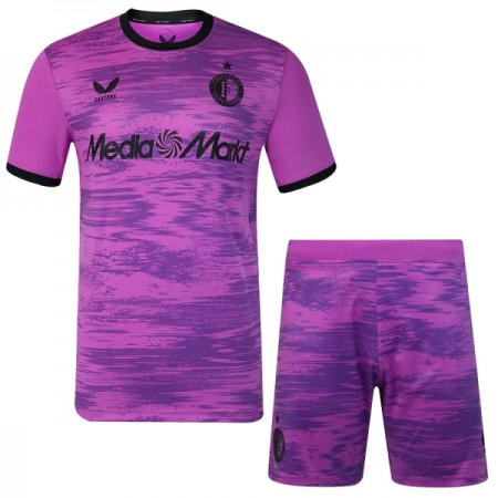 Camisola Feyenoord Rotterdam Guarda Redes Criança 2026-27 Roxo Manga Curta