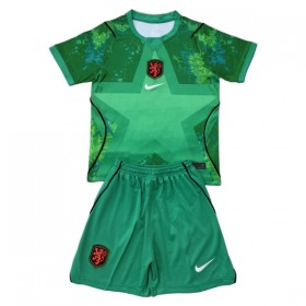 Camisola Holanda Guarda Redes Criança 2º Equipamento Mundial 2026 Manga Curta