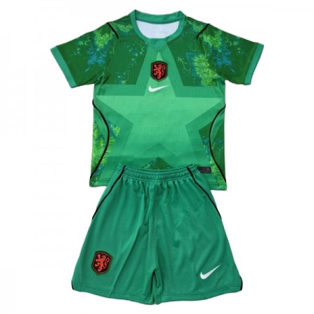 Camisola Holanda Guarda Redes Criança 2º Equipamento Mundial 2026 Manga Curta