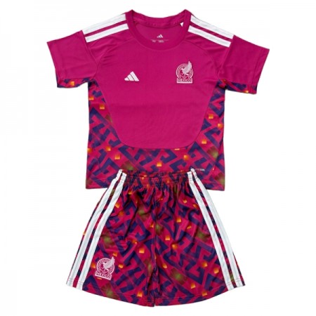 Camisola México Guarda Redes Criança 1º Equipamento Mundial 2026 Manga Curta