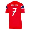 Camisola Noruega Sorloth 7 1º Equipamento Mundial 2026 Manga Curta