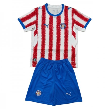 Camisola Paraguai Criança 1º Equipamento Mundial 2026 Manga Curta